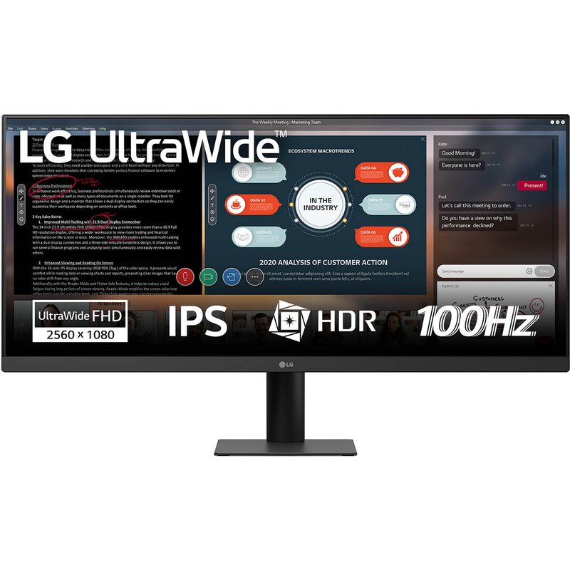 LG 29U511A-B computer monitor 73.7 cm (29") 2560 x 1080 pixels WF