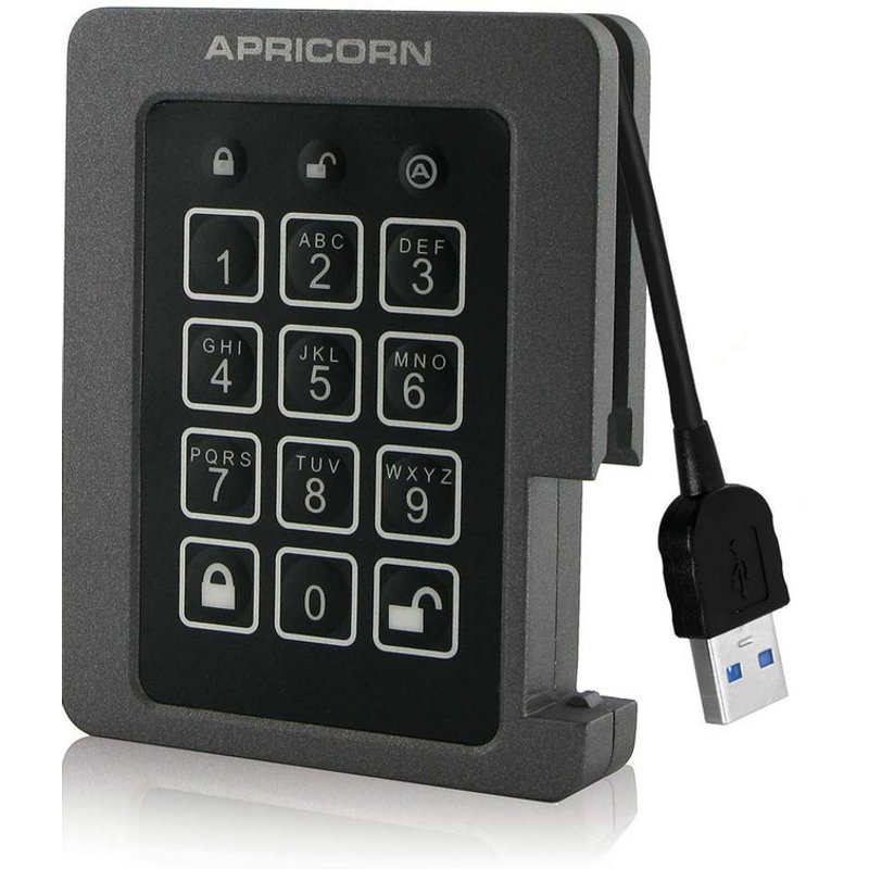 Apricorn Aegis Padlock 120 GB Black. Grey