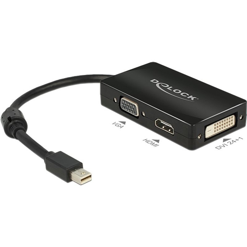 DeLOCK 0.16m DisplayPort/VGA + HDMI + DVI Mini DisplayPort VGA (D-Sub)
