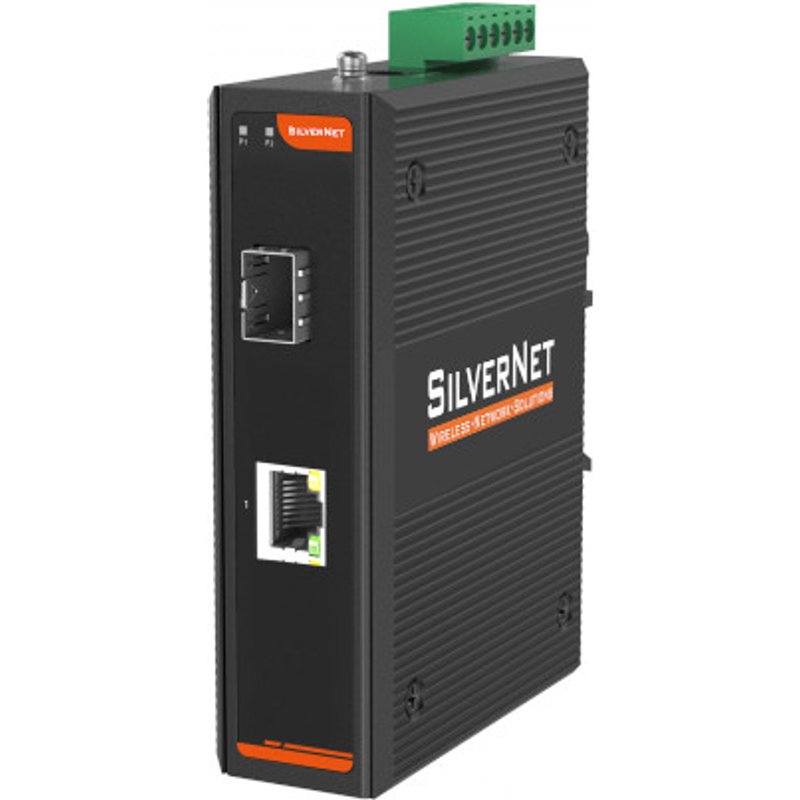 SilverNet SIL 73101P network media converter Internal 1000 Mbit/s Black