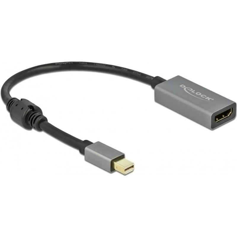 DeLOCK Active mini DisplayPort 1.4 to HDMI Adapter 4K 60 Hz (HDR)
