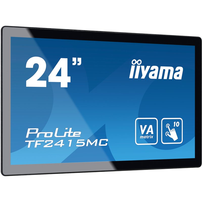 iiyama ProLite TF2415MC-B2 computer monitor 60.5 cm (23.8") 1920 x 1080 pixels Full HD LED Touchscreen Multi-user Black