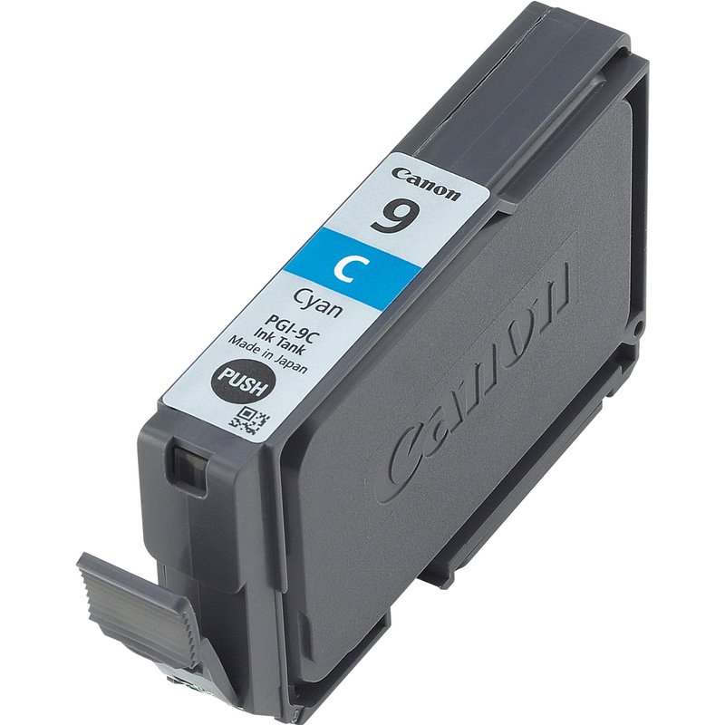 Canon PGI-9C Cyan Ink Cartridge. Colour ink page yield: 850 pages Printing colours: Cyan Quantity per pack: 1 pc(s)