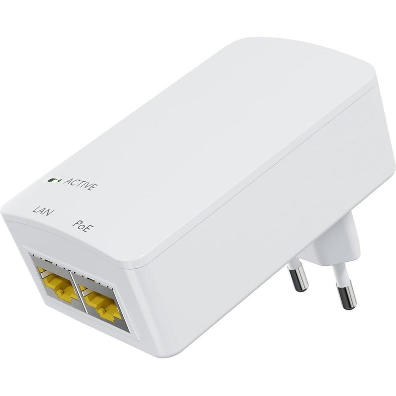 Microconnect MC-POEINJ-EU PoE adapter 10 Gigabit Ethernet 48 V