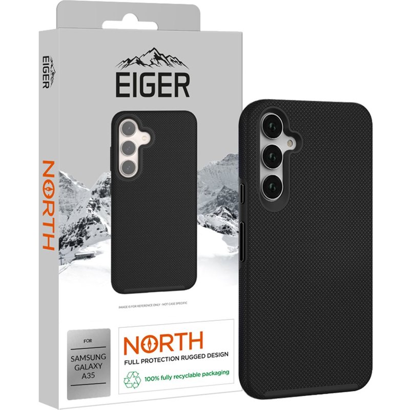 EIGER EGCA00575 mobile phone case 16.8 cm (6.6") Cover Black