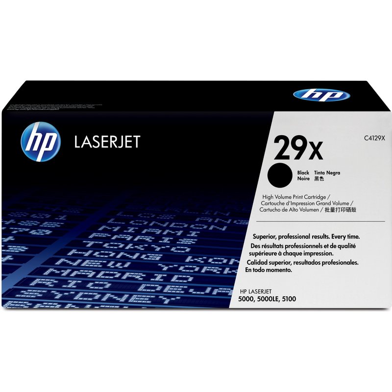 HP C4129X/29X Toner cartridge black. 10K pages ISO/IEC 19752 for Canon