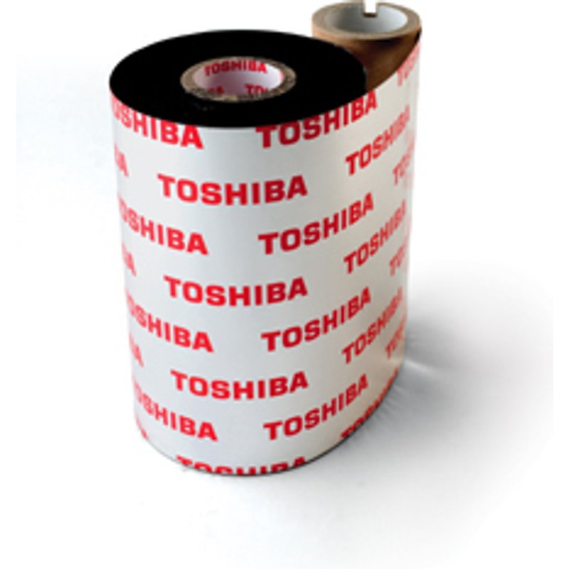 Toshiba BX760076AG2 Thermal-transfer roll black wax resin 76mm x 600m