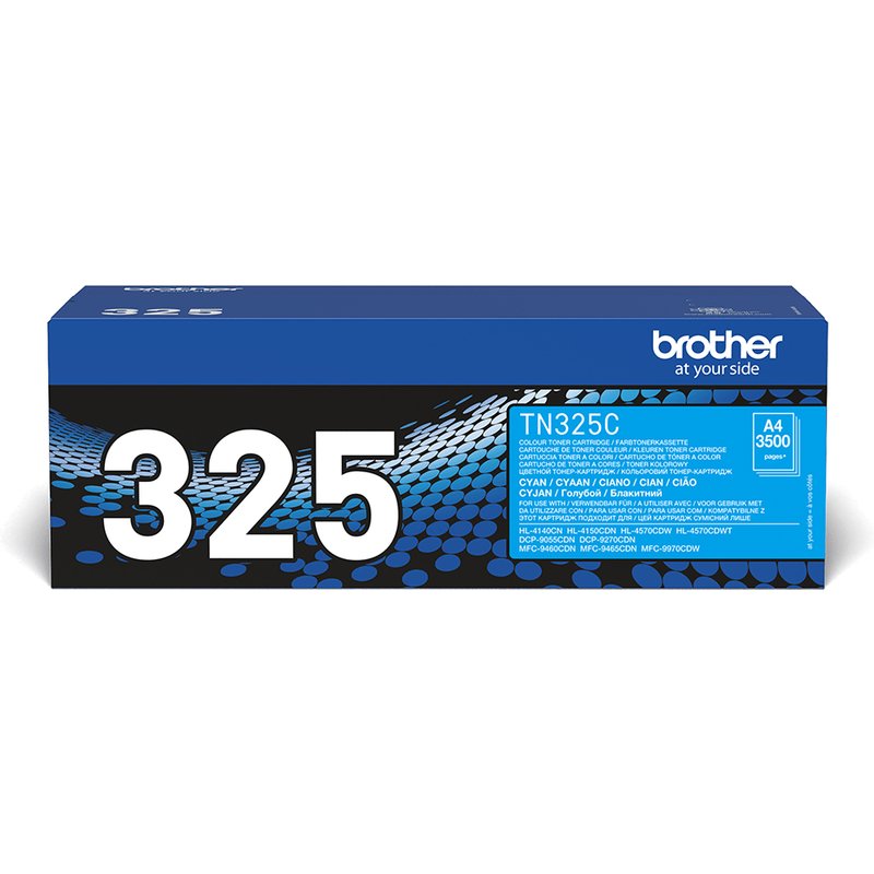 Brother TN-325C Toner cyan high-capacity. 3.5K pages ISO/IEC 19798 for