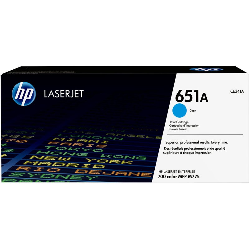 HP 651A - CE341A - 1 x Cyan - Toner cartridge - For LaserJet Enterprise 700 MFP M775dn, 700 MFP M775f, 700 MFP M775z, 70