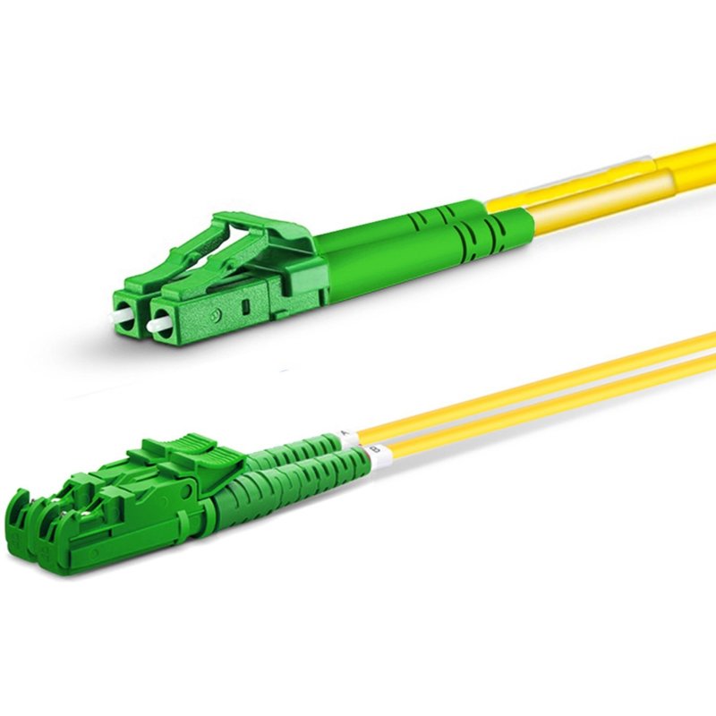 Equip E2000/APC to LC/APC Fiber Cable. SM. Duplex. 3.0m
