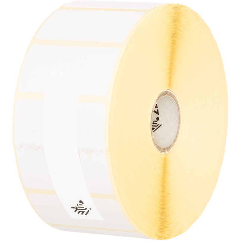Zebra Z-Select 2000T White Self-adhesive printer label Die-cut label Roll Paper Thermal transfer
