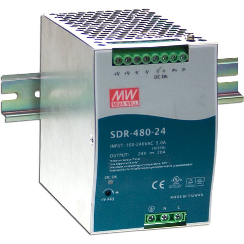 MEAN WELL Stromversorgung power supply unit 480 W Metallic