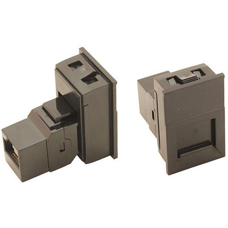 POWERDATA BLACK CAT6 FACIA & COUPLER (NOT FOR P-PACK D / PD VERTIC