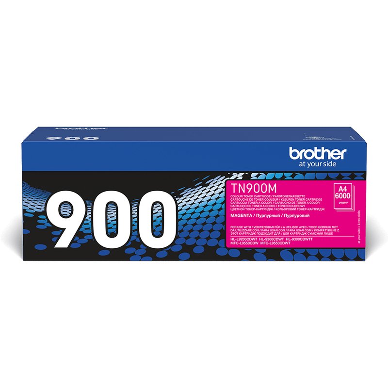 Brother TN-900M Toner-kit magenta. 6K pages ISO/IEC 19798 for Brother