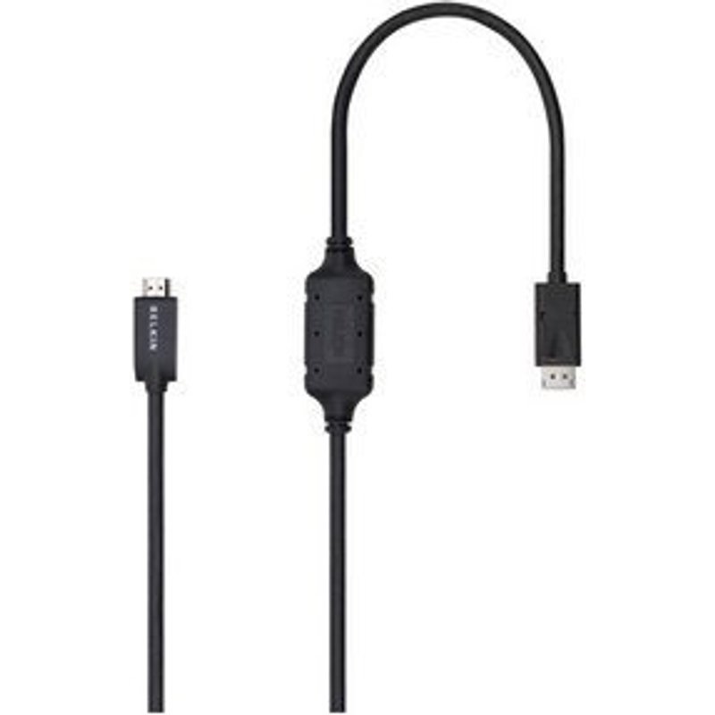 BELKIN PURE AV F2CD001B06-E 6 feet DisplayPort-Male to HDMI-Male Cable