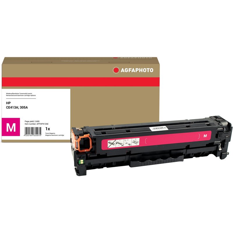 AgfaPhoto Compatible Toner Cartridge. Magenta. Replacement for HP CE41