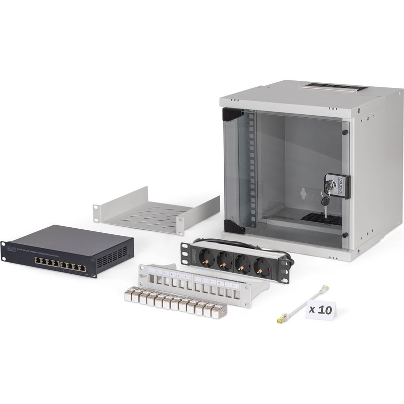 Digitus SOHO Pro network set. 254 mm (10") - 6U. 315 x 300 mm (W