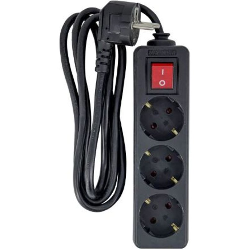 Microconnect MC-GRU00315BS power extension 1.5 m 3 AC outlet(s) Indoor