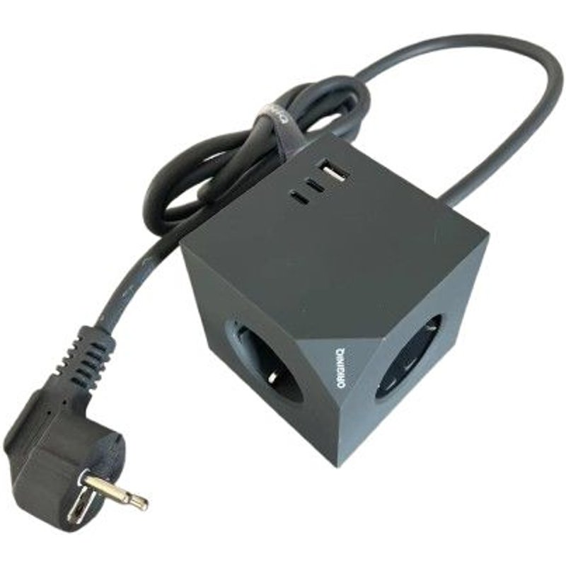 Microconnect MC-CUBE015USBMAGNETIC power extension 1.5 m 3 AC outlet(s