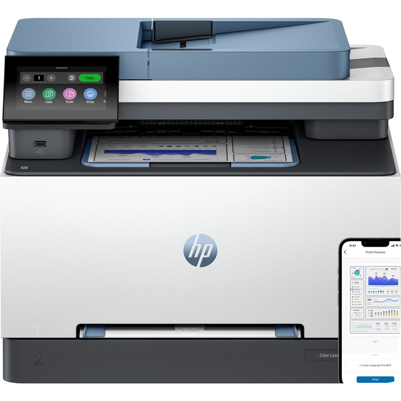 HP LaserJet Pro 3302fdn Multifunction Color Printer. Ethernet Only; Co