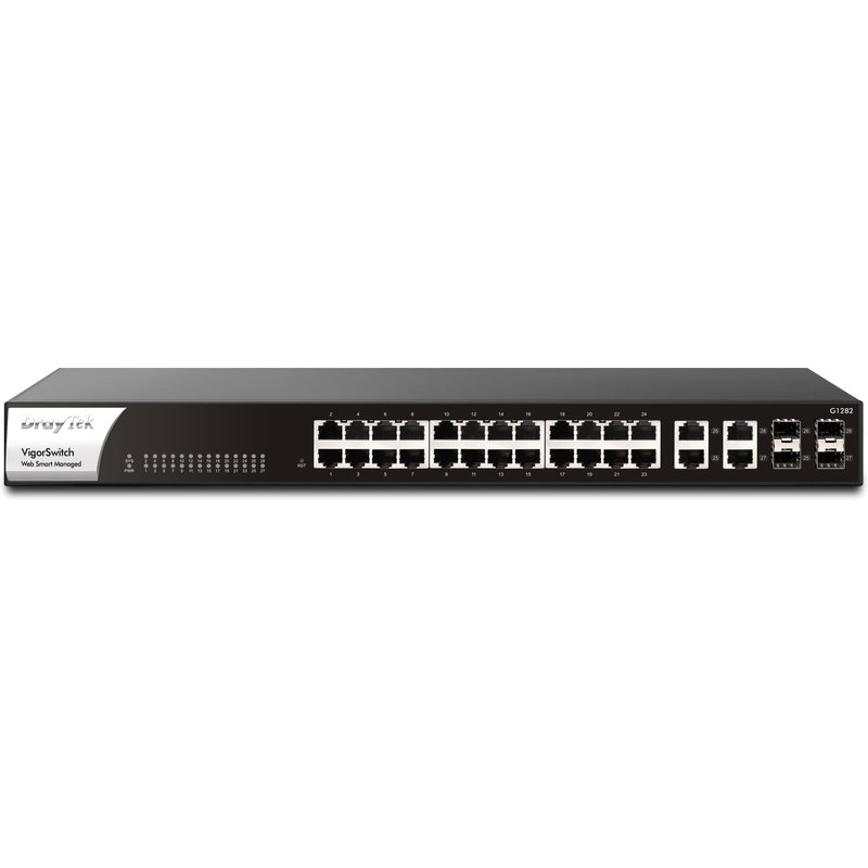 Draytek G1282 Managed Gigabit Ethernet (10/100/1000) Rack mounting 1U