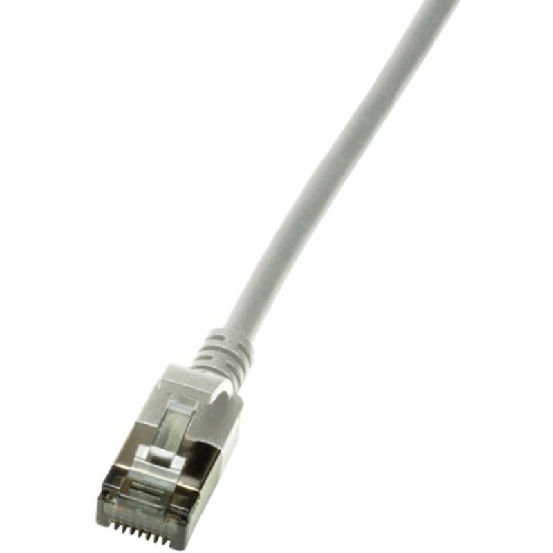 LogiLink Slim U/FTP networking cable Grey 1 m Cat6a U/FTP (STP)