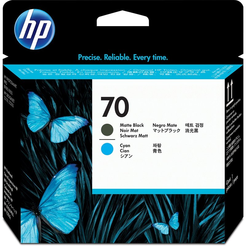 HP C9404A/70 Printhead black matt + cyan 130ml for HP DesignJet Z 2100
