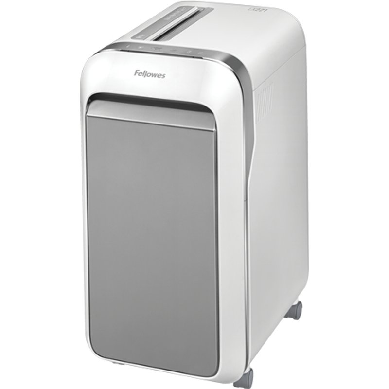 Fellowes LX Series Paper Shredder LX221 20 Sheet Micro Cut Shredder with 30 Litre Pull Out Bin Superior Security P5 White. Shredding type: Micro-cut shredding Shredding size: 2 x 12 mm Basket volume: 30 L. Weight: 16.7 kg. Country of origin: China