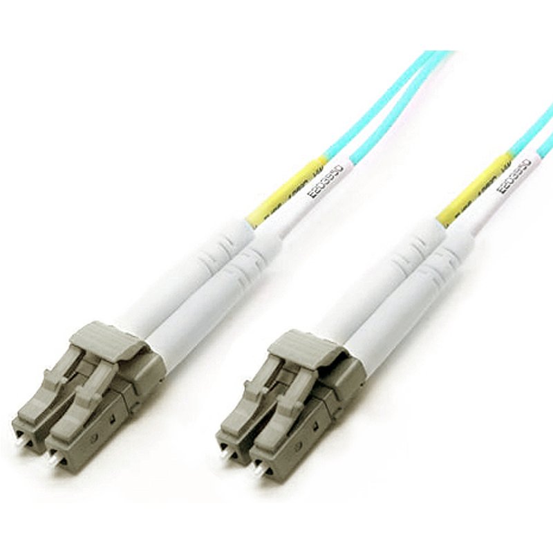 Cablenet 2m OM4 50/125 LC-LC Duplex Aqua LSOH 1.8mm Minizip Fibre Patc