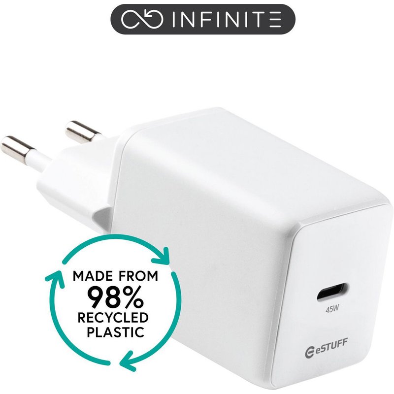 eSTUFF ES637046 mobile device charger Smartphone White AC Fast chargin