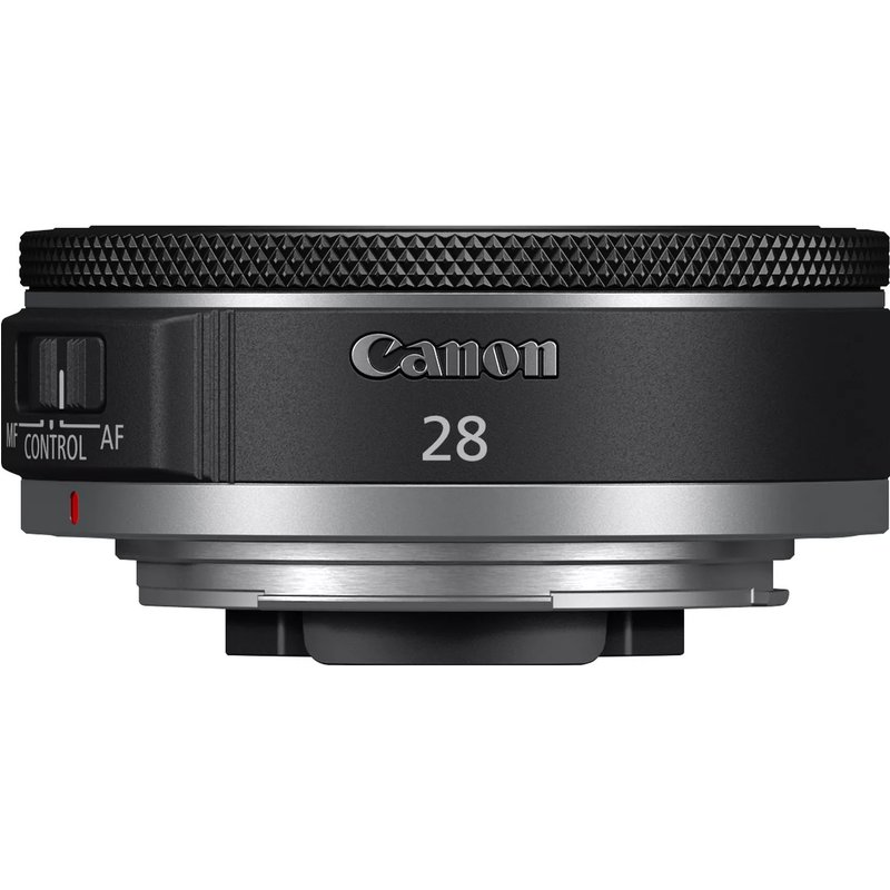 Canon Wide-Angle RF 28 mm F2.8 STM Camera Lenses. Black
