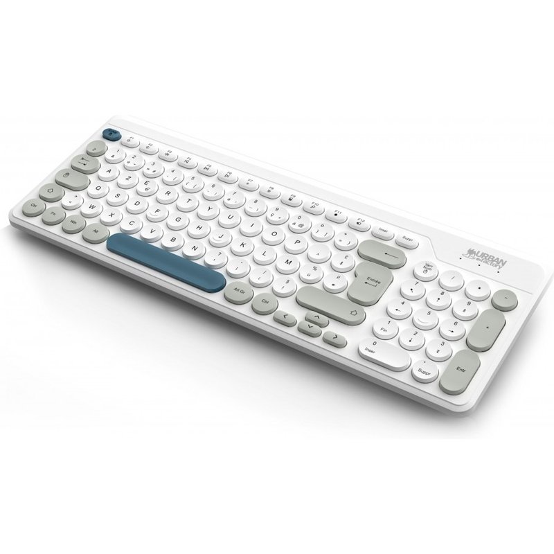 Urban Factory OWC25UF keyboard Universal RF Wireless AZERTY French Whi