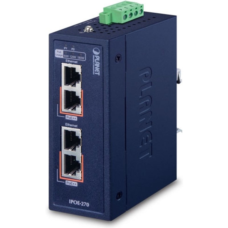 PLANET IPOE-270 PoE adapter 2.5 Gigabit Ethernet. 5 Gigabit Ethernet.