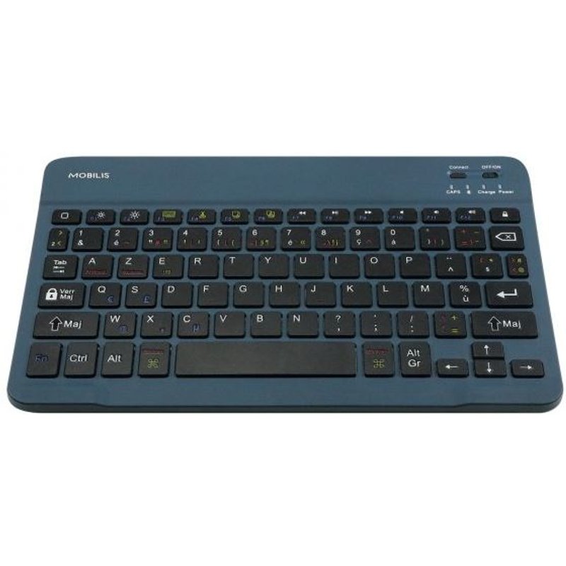 Mobilis 001284 mobile device keyboard AZERTY French Bluetooth Blue
