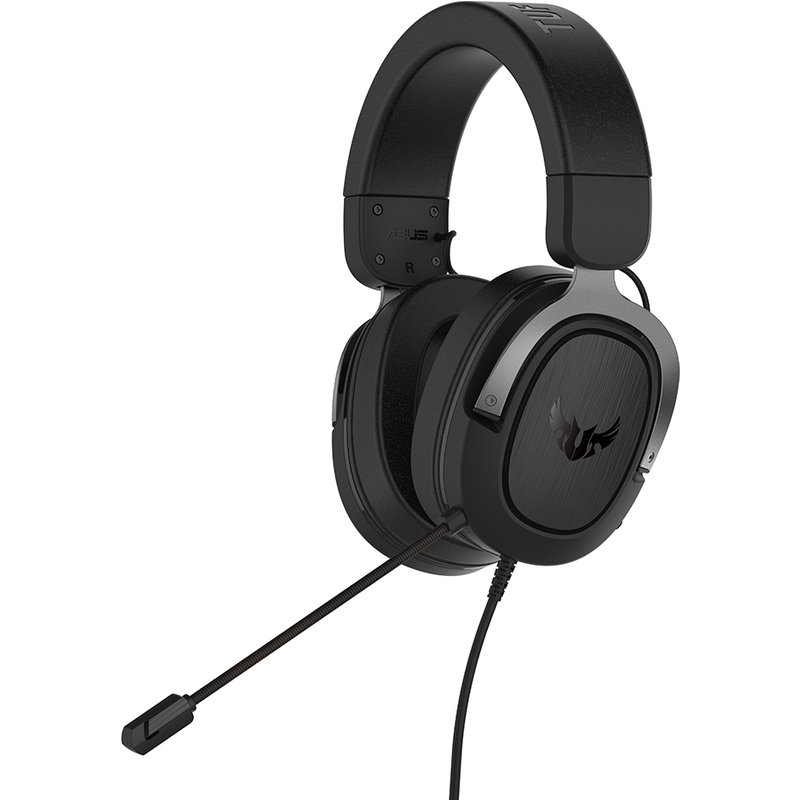 ASUS TUF H3 Gaming Headset H3 - Discord, TeamSpeak Certified, 7.1 Surround Sound, Gaming Headphones with Boom Microphone for PC, Playstation 4,