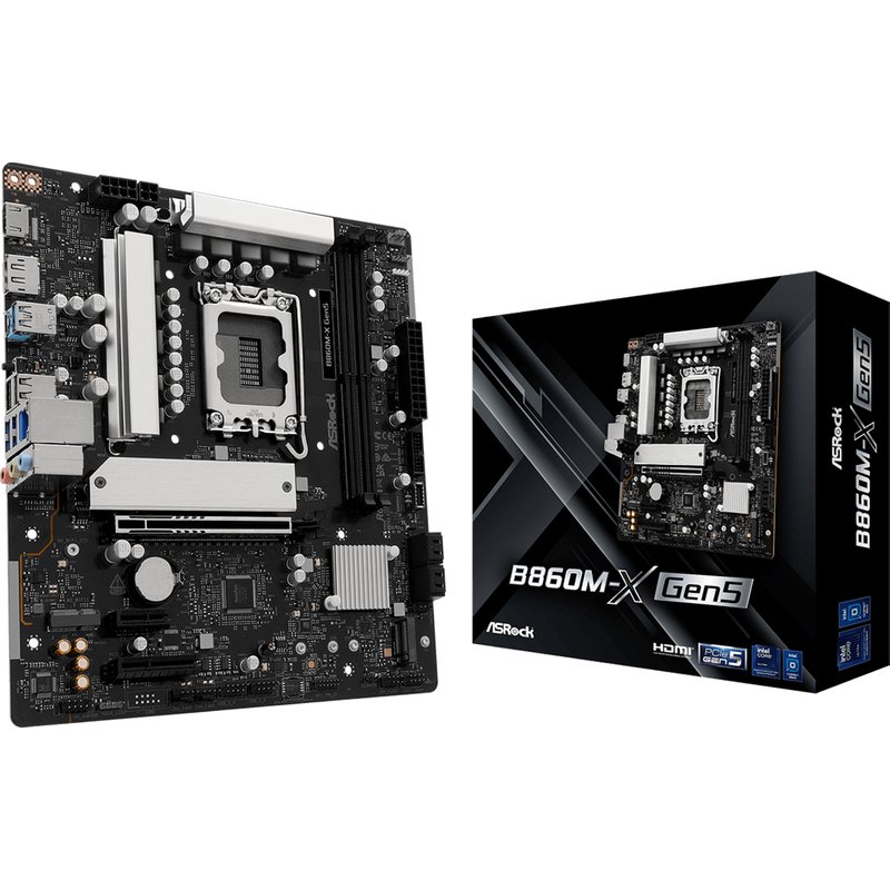 Asrock B860M-X Gen5 Intel B860 LGA 1851 (Socket V1) micro ATX