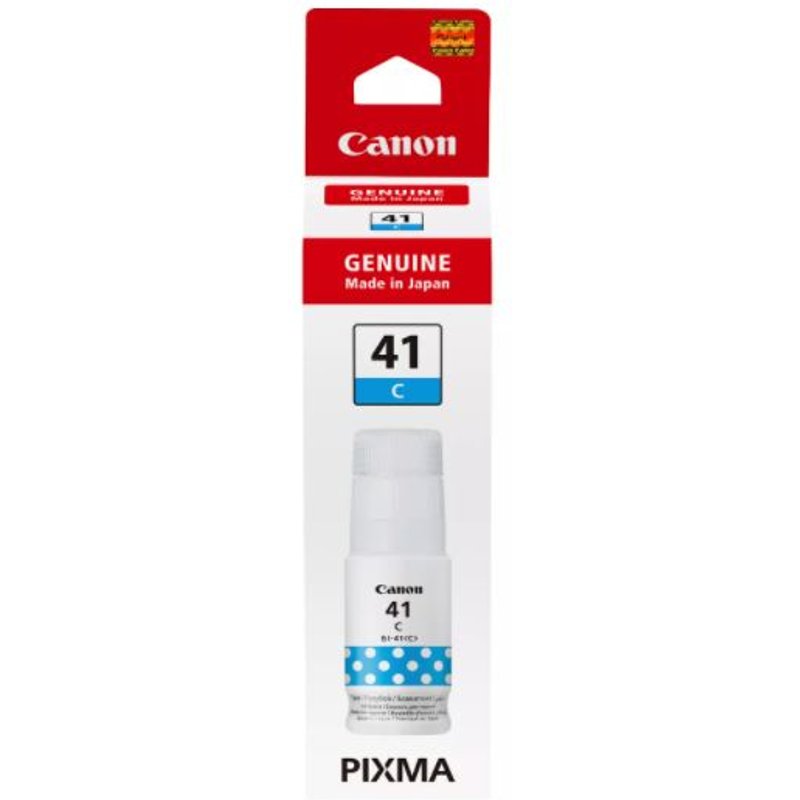 Canon GI-41C. Type: Original Printing colours: Cyan Brand compatibility: Canon. Quantity per pack: 1 pc(s)