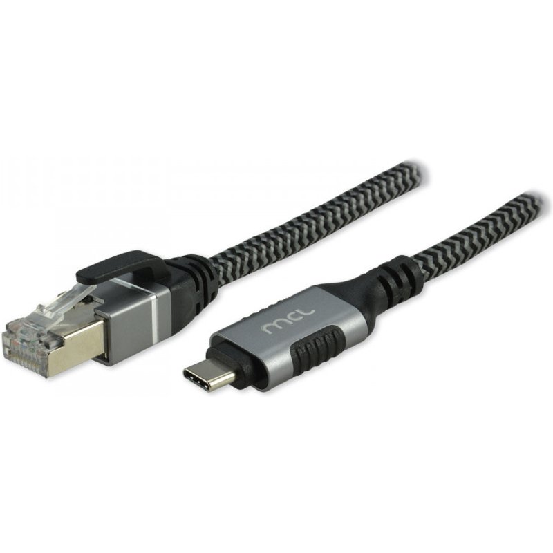 MCL MC1D99AZZ03CRJ452 cable gender changer USB C RJ-45 Black. Grey