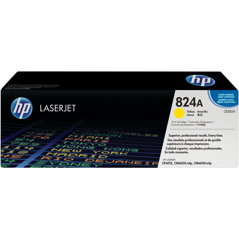 HP CB382A/824A Toner yellow. 21K pages ISO/IEC 19798 for HP CLJ CP 601