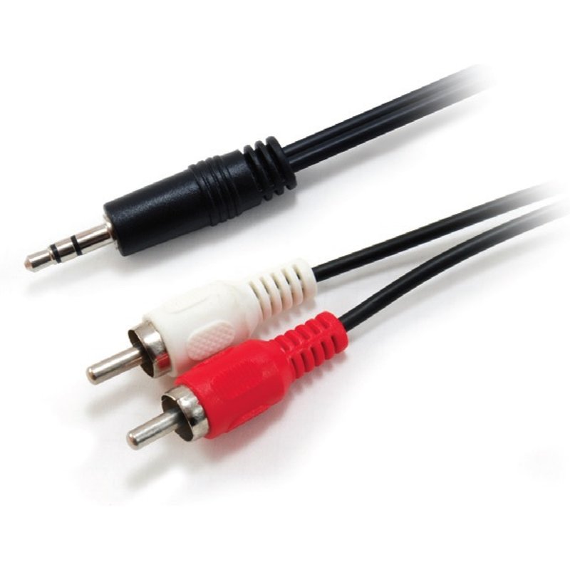 Equip 3.5mm Male to 2xRCA Male Stereo Audio Cable. 2.5m