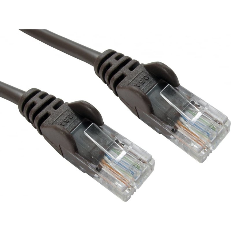 Cables Direct 0.25m Economy 10/100 Networking Cable - Brown