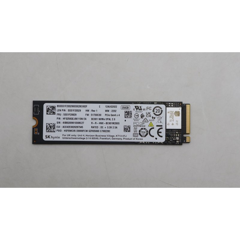Lenovo 256G M.2 2280 PCIe 4.0 x4 SSD