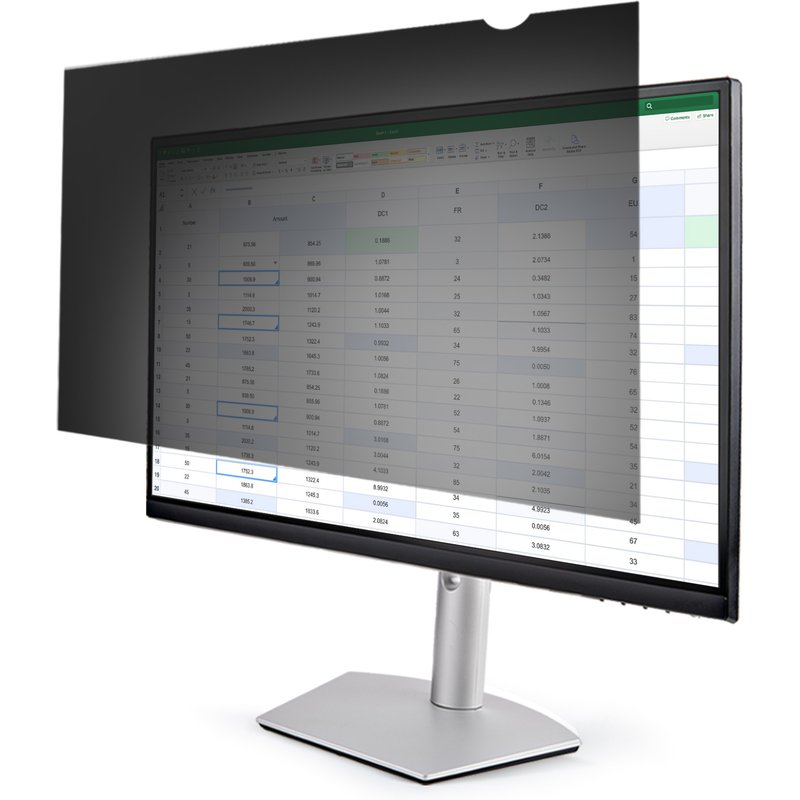 StarTech.com Monitor Privacy Screen for 22" Display - Computer Screen Security Filter - Blue Light Reducing Screen Protector Film - 16:10 Widescreen - Matte/Glossy - +/-30 Degree - TAA