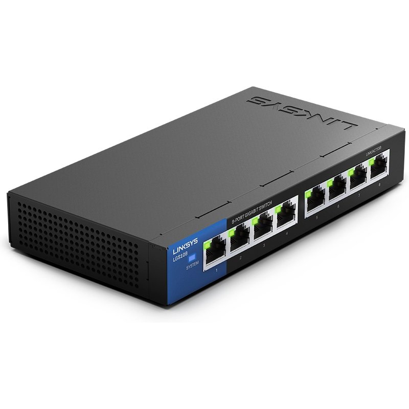 Linksys 8-Port Business Desktop Gigabit Switch (LGS108)
