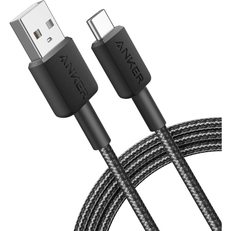 Anker 322 USB cable 1.8 m USB A USB C 0.48 Gbit/s Black