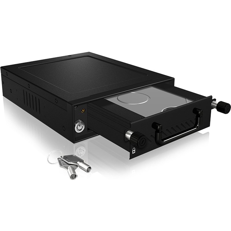 ICY BOX Carrier IB-148SSK-B HDD/SSD enclosure Black 2.5/3.5"