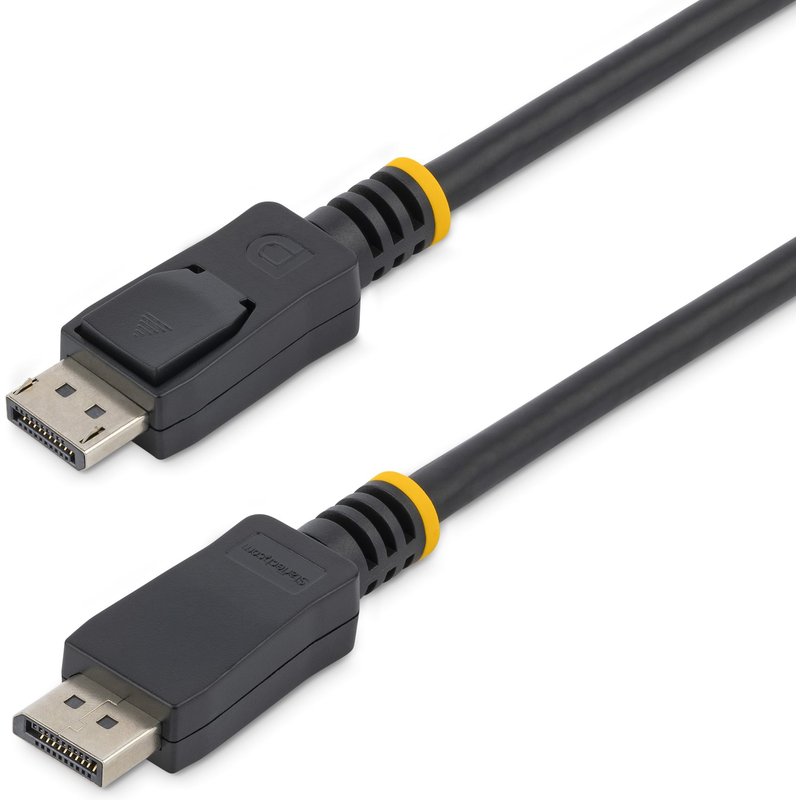 StarTech.com 50cm (1.6ft) DisplayPort 1.2 Cable - 4K x 2K Ultra HD VESA Certified DisplayPort Cable - Short DP to DP Cable for Monitor - Slim DP Video/Display Cord - Latching DP Connectors