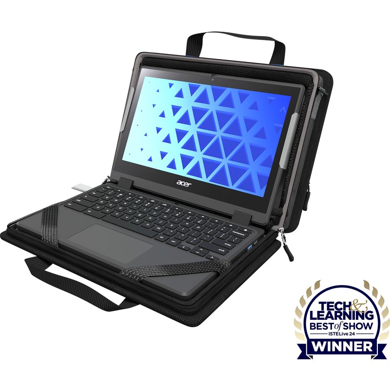 MAXCases Explorer 5 Work-In Case w/Pocket 14" w/ Shoulder Strap (