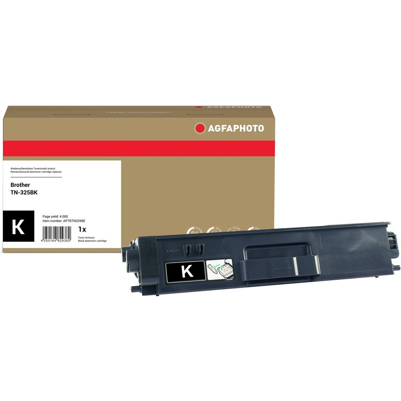AgfaPhoto Compatible Toner Cartridge. Black. Replacement for Brother T