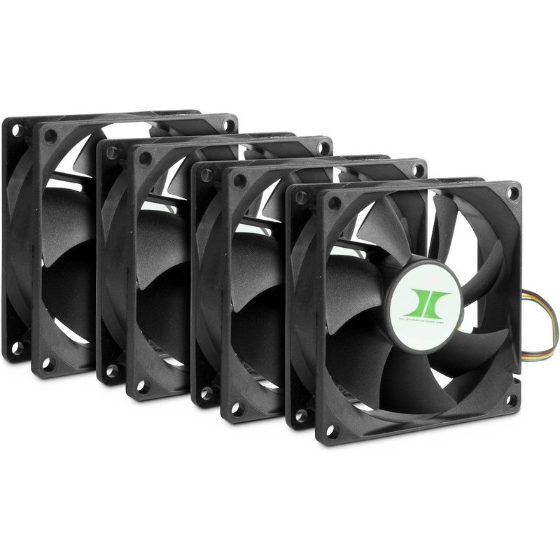 Inter-Tech 88887290 computer cooling system Computer case Fan 8 cm Bla
